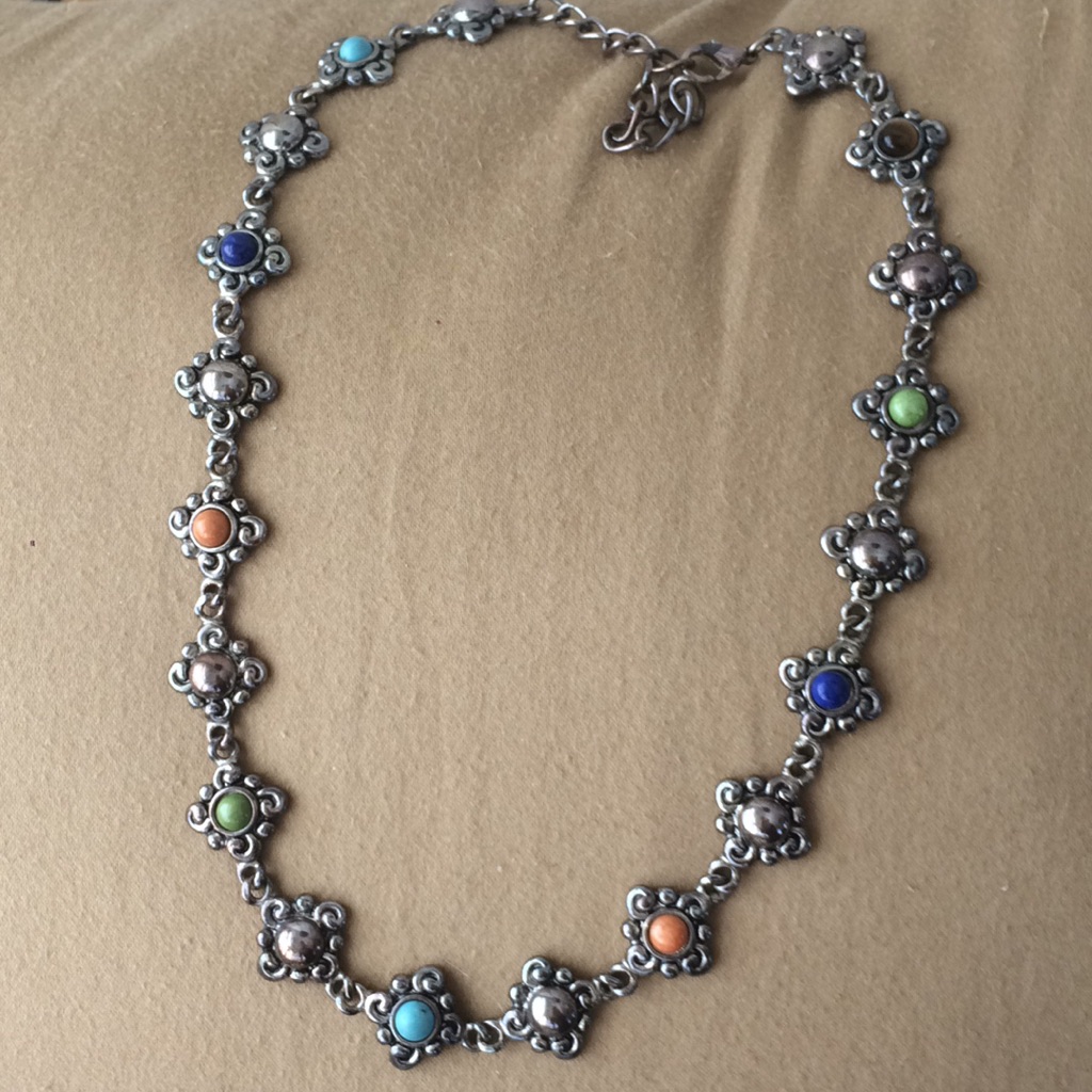 Vintage Multi Colored 16 WLobster Clasp